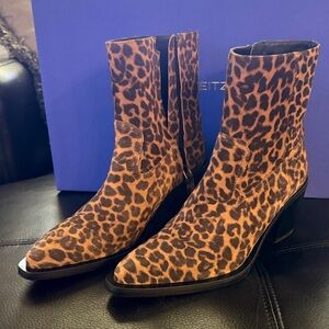 Stuart Weitzman Tate Bootie Leopard Print